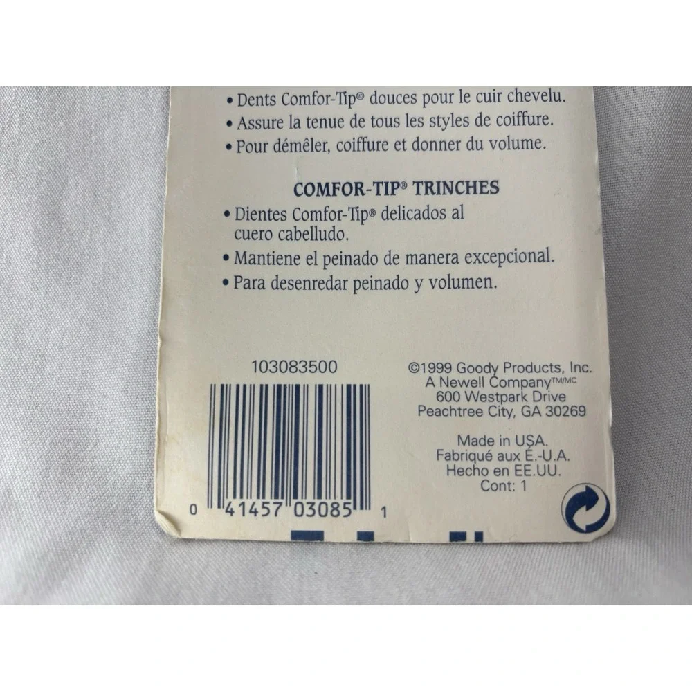 VTG Goody Comfor-Tip Hair Lift-Pink NIP